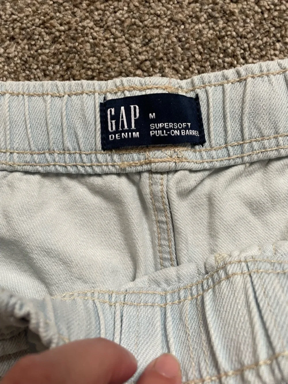 Gap Supersoft Pull On Barrel Jean Pants - Picture 3 of 5